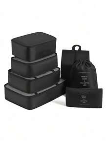 8/1 Piece Travel Organization Set, Includes Foldable Luggage Bag, Toiletry Bag, Garment Organizer Compression Packing Cubes, Suits For Clothes, Underwear, Shoes, Holiday Supplies, Great Gift For Mother, Women