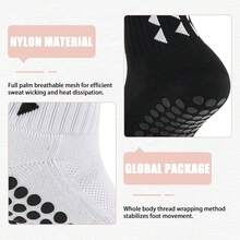 2 Pairs Soccer Socks - Mid-Calf Grip, Sweat-Absorbing, Durable, Terry Cushioned Sports Socks Suitable For Football, Cycling, Climbing And Running - Multicolor - View 5