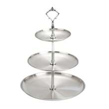 1PC Double Layer Tray Storage Tray, Accessory Storage Tray, Decorative Desktop Saving Space - Silver - View 10
