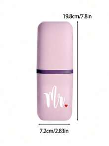 Portable Couple Travel Toothbrush Cup, Wash Cup, Household Bathroom Storage Box, Tooth Tank, Mouthwash Cup, Travel Toothbrush Case, Rinsing Cup, And Toothpaste Holder - Alcohol-Free, Compact Design, Perfect For Oral Care On The Go.Couple Supplies,Outdoor Business Travel Supplies Box,Valentine's Day Gift - Multicolor - View 9