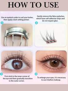 120 CHIẾC Lông mi giả kiểu đuôi cá cong tự nhiên C – Không cần keo dán, Nhẹ nhàng khi đeo hàng ngày, Có thể tái sử dụng, Dễ dàng dán trong 3 giây, Lông mi giả tự dính không cần keo dán – Lông mi dán tức thì trong 3 giây, Có thể tái sử dụng với độ giữ nếp chắc chắn, Không cần keo dán lộn xộn Cụm lông mi, Cụm lông mi, Lông mi riêng lẻ, Lông mi, Lông mi giả - C - Xem 8