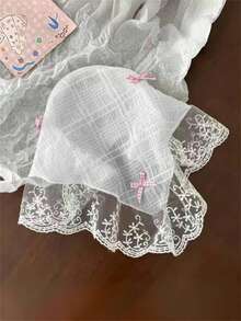 1件/2件装 女士甜美优雅蕾丝边饰布艺发箍，乡村风发饰，发带，发箍头饰 发饰 头饰