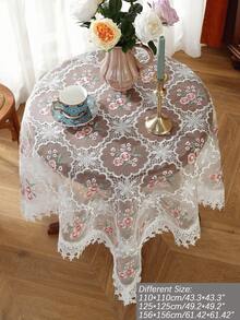 Vải Polyester 100%, Tay nghề thêu tinh xảo, Viền ren rỗng thêu tan trong nước, Khăn trải bàn hình vuông/hình chữ nhật cho nhà bếp, bàn ăn, bàn làm việc, bàn cà phê, bàn trang điểm, khăn choàng tủ quần áo, đồ trang trí nhà cửa, Khăn trải bàn hoa cho phòng khách, phòng ngủ, sân, trong nhà/ngoài trời, cắm trại, biệt thự, ngày lễ, tiệc tùng, tủ, tụ họp gia đình, trang trí ngày lễ, đồ trang trí tiệc/đám cưới, 1 chiếc - Nhiều màu - Xem 9