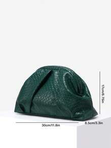 Bolso de playa de ganchillo retro estilo mujer Sia, de gran capacidad con patrón de conchas marinas, decoración con remache rojo Angola, cartera plisada con cierre de mano a juego para el día a día, fiestas y outfits