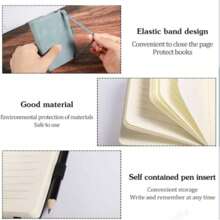 1/3 Packs Mini Notebooks, Small Leather Pocket Journal, A7 Business Notebook For Students School Office Diary Subject Writing Supplies