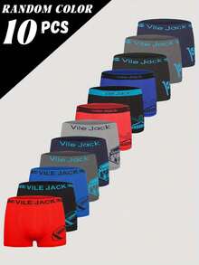 【Siete Rosa】随机颜色选择十条男童无缝平角内裤，运动风格的图案符合孩子的审美喜好，更受小朋友的喜爱。涤纶舒适透气的面料，既能满足日常穿着的需求，又能平衡运动