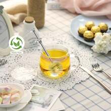 Long Handle Tea Ball Stainless Steel, 2Pcs Premium Tea Infuser Filter For Loose Leaf Tea, Reusable Fine Mesh Tea Interval Diffuser Strainer For Cup And Teapot