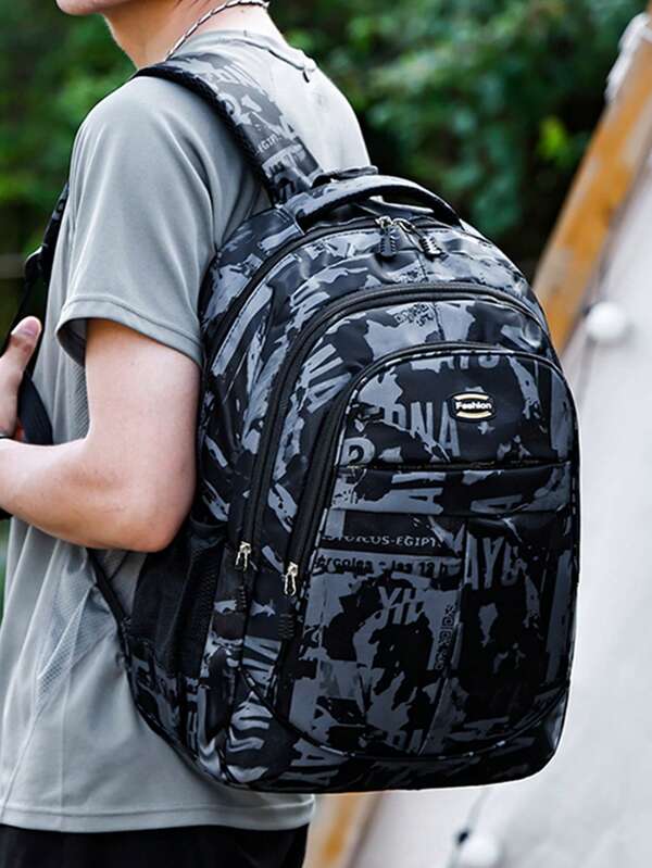 Shoulder Bag Men And Women Korean Version Of The Of High School Middle School College Students Schoolbag Camouflage Travel Computer Backpacks