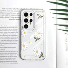 花朵液态硅胶菊花手机壳适用于三星 Galaxy S25 S24 S23 S22 S21 S20 S10 Plus FE Ultra Note 20 Ultra 10 Pro M55 M54 F54 M53 M33 M23 M14 M13 F23 A73 A72 A71 A55 A54 A53 A52 A51 A50 A50S A35 A33 A32 A31 A30S A25 A24 A23 A22 A20S A20 A16 A15 A14 A13 A12 A11 A10 A10S A06 A05 A04 A04E M04 M04S F04 A03 A03S A02 A02S EU 4G 5G 透明外壳 - 無色 - 查看 6