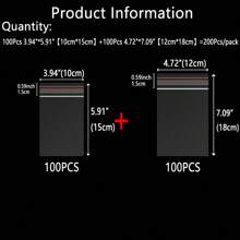 100 piezas Bolsas de plástico resellables de 4 a 30 cm, Combo de 200 piezas/300 piezas, Doble grosor de 0.062mm/2.44mil, Bolsas transparentes para joyería/regalos/aniversarios, Bolsas multifuncionales para accesorios, bolsas de almacenamiento para ropa, bolsas de vacío de plástico, bolsas transparentes autoadhesivas para envíos, viajes, almacenamiento, embalaje, regalos, cumpleaños, aniversarios, bodas