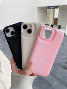 3 pezzi Custodie per telefono di colore solido resistenti alle impronte digitali, adatte per iPhone 13, 14, 15, 16 Pro Max, 16, 16 Plus - Multicolore - Visualizzare 3