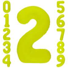 1 quả bóng bay số 0-9 huỳnh quang, kích thước 40 inch (khoảng 101,6 cm), màu vàng neon, thích hợp cho tiệc sinh nhật, lễ tốt nghiệp, đám cưới, kỷ niệm, Giáng sinh, trang trí năm mới, trang trí tiệc phát sáng, phụ kiện chụp ảnh. - Màu vàng - Xem 9