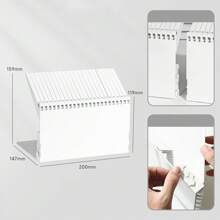 High Quality Piano Key Shaped Book Stand Thickened PP Bookend Partitioned Storage Shelf Student Gift School Supplies, Back To School