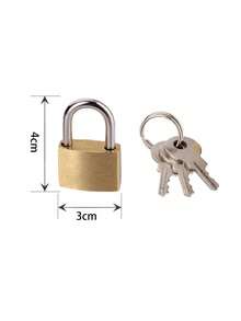 1把小铜锁 箱包箱包挂锁 邮箱盒子底盘锁 小锁头