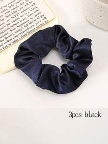 3 件/1 件白色织物弹性头带，不会对头发造成伤害，适合日常使用，休闲 - 白色 - 查看 10