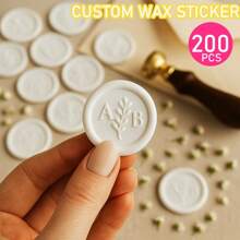 200 Pcs Wax Seals Stickers, Custom Logo Wax Stickers, Handmade Wax Seal Stickers For Wedding Invitation, Self-Adhesive Envelope Wax Stickers-Bronze,Back To School,School Supplies,Multi-Functional,Ornamental,Reusable,Modern,Colorful,Cute,Vintage,Cartoon,Kawaii,Custom,Personalized,Unique,Customized,Workers,Clients,Students,For Business/Work/Office,For School,School Supplies,Back To School,For Office,For School,For Classroom,For Teacher Gifts,For University,For Colleague,For Dorm Rooms,For Teacher,For Boys And Girls,For Teenagers,Junior High School Students,Middle School Students,High School Senior High School Students,College Students,University Students,Freshman,Sophomore,Underclassmen