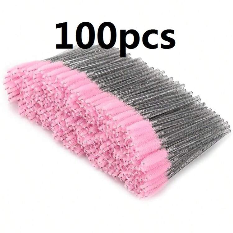 100/50pcs Eyelash Brushes, Mascara Brushes (With Container), Bendable Disposable Eyebrow Brushes, Eyelash Extension Brushes, Eyebrow Brushes, Castor Oil Brushes (Not All SKUs Are In Bottles) (Multiple Colors Available) - Multicolor - View 8