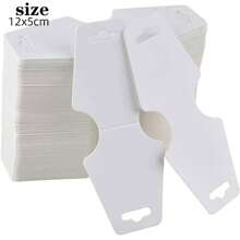 100/200/300 pack Cartes de présentation de bijoux, support en papier kraft pour bracelets et colliers, étiquette pour porte-clés, boucles d'oreilles et bandeaux, emballage polyvalent et pratique pour accessoires faits main