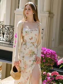 女士时尚度假宽松针织轻薄毛衣