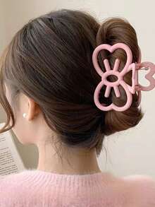 1 kẹp tóc nơ hồng dễ thương cho nữ, kẹp tóc hình móng vuốt mèo màu kẹo lớn để búi tóc Phụ kiện màu hồng Ngày lễ tình nhân, Kẹp tóc, Kẹp móng vuốt, Kẹp tóc hàm, Kẹp tóc, Phụ kiện nơ, Đồ dùng học tập, Đại học - Hồng - Xem 2