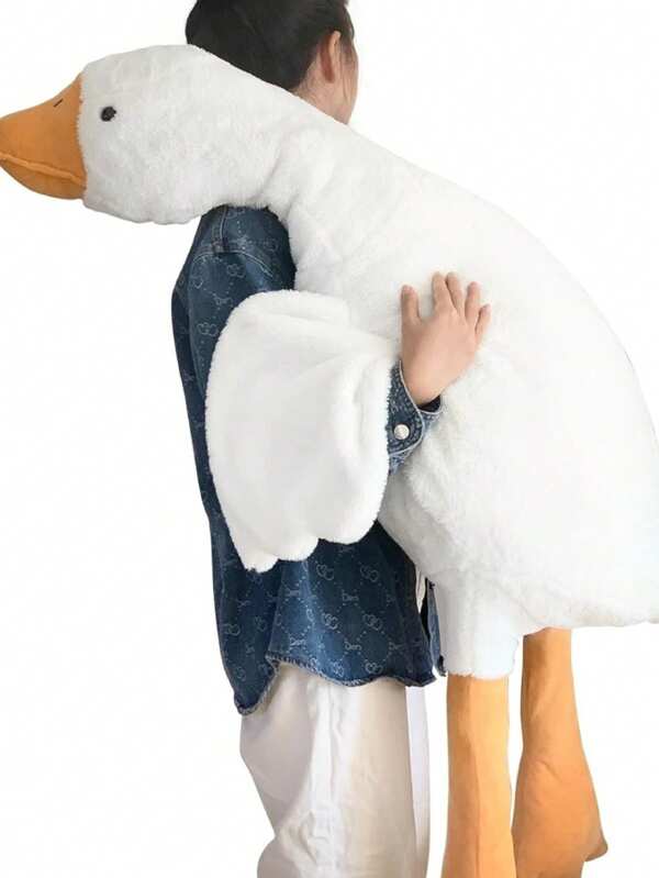 Muñeco de peluche de ganso relleno, almohada de peluche de pato grande, muñeco de peluche lindo, decoración del hogar de peluche de ganso, regalo para niños y niñas