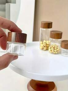 1/3个10ML/20ML/30ML迷你玻璃瓶咖啡豆香料调料坚果食品包装玻璃瓶便携瓶手工材料DIY包装瓶储物瓶迷你玻璃瓶密封罐储物罐包装小瓶 - 彩色 - 查看 4