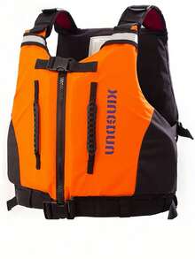 جاكيت صيد احترافية عامة، بدون أكمام من النايلون المسمك، جاكيت نجاة قابلة للضبط بقوة طفو أكثر من 50 نيوتن مناسبة للتنزه والخروج البحري، جاكيت نجاة خفيفة الوزن مناسبة للغطس، مقاس للكبار، محمولة، مناسبة للسباحة، هدية والميلاد