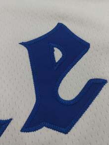 Men's Basketball Jersey, 2 White, Embroidered Sports Tank Top - White - View 4