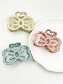 1 kẹp tóc nơ hồng dễ thương cho nữ, kẹp tóc hình móng vuốt mèo màu kẹo lớn để búi tóc Phụ kiện màu hồng Ngày lễ tình nhân, Kẹp tóc, Kẹp móng vuốt, Kẹp tóc hàm, Kẹp tóc, Phụ kiện nơ, Đồ dùng học tập, Đại học - Hồng - Xem 3