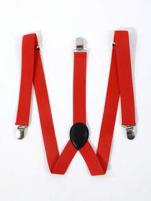 1pc Men's Fashionable Solid Color Elastic Y-Back Suspenders, Suitable For Casual, School, And Suit Wear Halloween Accessories, Halloween Costumes Autumn-Winter Accessories Halloween Costume,Suitable For Teens, Youth,Men,Casual, Outdoor, Athletic, Vacation, Graduation Gifts, Birthday, Daily Wear