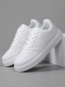 36-45 男女通用系带休闲运动鞋，高级时尚运动训练鞋，多功能软底学生滑板鞋，防滑耐用