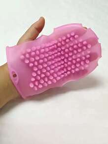 1 Silicone Massage Glove - Hypoallergenic Meridian Brush, Full Body Exfoliating Spa Brush, Manual Bath Brush For Skin Regeneration Without Battery