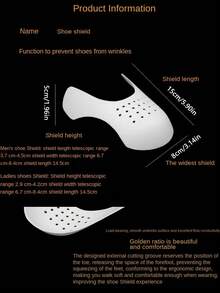 2 pezzi Protezione per pieghe, allungatore scarpa, supporto anti pieghe e grinze per scarpe sportive, protezione punta per scarpe sportive