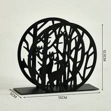 2pcs Gold Metal Tissue Paper Holder, Decorative Bar Tabletop Cafe Dining Room Napkin Dispenser - Multicolor - View 10