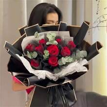 20 张花卉包装纸、防水花束包装纸、礼品包装纸、礼品用品、情人节、母亲节装饰、派对装饰、花店用品、婚礼、生日礼物包装、花束包装纸 - 彩色 - 查看 9