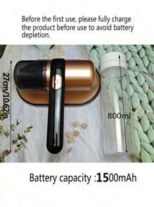 4pcs Replacement Filters And 1pc Handheld Dust Mite Vacuum Cleaner, 1500mAh High-End Version With 4 Replacement Filters, Strong Suction, Low Noise, Washable HEPA Filter, Cordless Mattress Cleaner For Deep Cleaning Mattress, Sofa, Pet Hair And Carpets