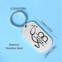 Laser Engraved Custom Name Nurse Doctor Keychain Stainless Steel Personalized Stethoscope Key Ring Birthday Graduation Gifts - Multicolor - View 3