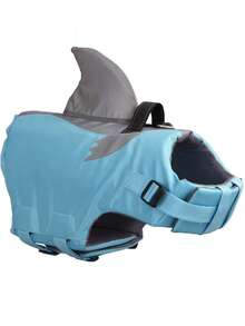 Summer Pet Reflective Adjustable High Buoyancy Fish Fin Lifejacket