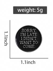 1 Peça Alfinete de Lapela Esmaltado Criativo e Engraçado com Texto Geométrico, Broches Personalizados de Ícones de Desenhos Animados, Divertido "Comemorativo do Meu Peido" Medalha, Distintivo, Acessórios, Chapéus, Mochilas, Acessórios Decorativos, Joias para Mulheres e Melhores Amigas, Acessórios de Vestir, Enfeite para Bolsas, Acessórios Escolares e de Escritório, Camisas, Jaquetas, Roupas de Natal e Halloween, Presentes Fofos para Professores, Acessórios de Fantasia, Enfeites para Bolsas