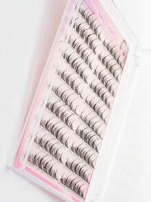 120PCS C Curl Sunflower Lashes Natural Look False Eyelashes – No Glue Needed, Lightweight Daily Wear, Reusable, Easy 3-Second Application,Self-Adhesive No Glue False Eyelashes – Instant 3-Second Press-On Lashes, Reusable With Strong Hold, No Messy Glue Needed