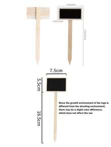5/10/20 件 T 形花园黑板桩标志、留言板园艺苗圃花园桩、乡村风格落地式原木植物花卉蔬菜花店花卉价格标签，适用于盆栽、种子、香草、蔬菜、多肉植物 - 彩色 - 查看 13