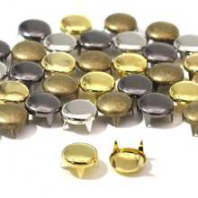50/100pcs/Pack Metal Studs Round Four Claw Rivets For Leather Sliver Studs Rivets For Clothes Accessories For Bags DIY