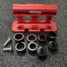 Szybkozłączka do mocowania przedniego widelca rowerowego MOTSUV – wytrzymały stop aluminium, wielokolorowy, odłączany uchwyt przedniego widelca, z mechanizmem zaciskowym i ochronną gumową uszczelką, zapewnia transport