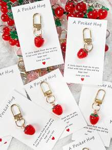 1/5/10 Peças Delicado e Fofo Chaveiro Pendente de Flor, Morango, Cereja, Maçã, Coração, Charme e Acessório da Moda para Bolsa, Presente Ideal para Festa, Natal, Aniversário, Ação de Graças para Mulheres, Decoração DIY de Carteira e Bolsa no Estilo Y2K, Ótimo para Família, Amigos, Professores, Colegas de Classe e Parceiros