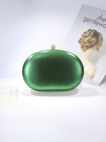 New Cross-Border Peacock Rhinestone-Embellished Retro Exotic Cross-Body Bag Evening Bag Exquisite High-End Dress Bag,Formal Gown Bag, Prom Clutch, Chain Strap Shoulder Bag, Wedding Purse, Metal Chains Clutch - Green - View 5