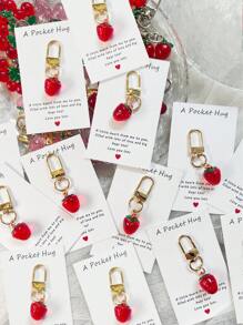 1/5/10 Peças Delicado e Fofo Chaveiro Pendente de Flor, Morango, Cereja, Maçã, Coração, Charme e Acessório da Moda para Bolsa, Presente Ideal para Festa, Natal, Aniversário, Ação de Graças para Mulheres, Decoração DIY de Carteira e Bolsa no Estilo Y2K, Ótimo para Família, Amigos, Professores, Colegas de Classe e Parceiros