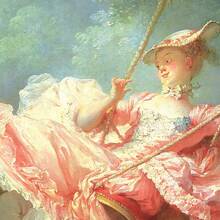 1 件，墙面艺术，复古海报，让·弗拉戈纳尔的《秋千》| 洛可可肖像画 | 古典艺术版画 | 复古艺术版画，无框 - 彩色 - 查看 4