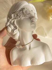 Girl Resin Sculpture Desktop Orenment Creative Crafts Gift Beautiful Girl Character Statue Home Decor - Multicolor - View 5