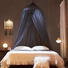 1件装蚊帐，适合女孩，适用于单人床/双人床，吊顶式圆顶蚊帐床帐，适用于单人床、女孩床、成人床，优雅超大/大号床帐，时尚圆顶蚊帐床帐，适合装饰婴儿床和成人床