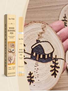 Wooden Burning Pen Set - DIY Wood Burning Tipped Markers Engraving Pen Kit